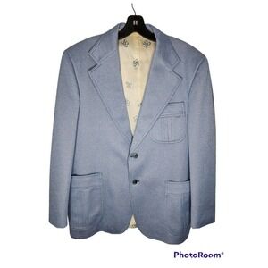 Levi's Panatela Mens Blazer 40R Blue 2-Button Sport Coat LS lining RARE Vintage
